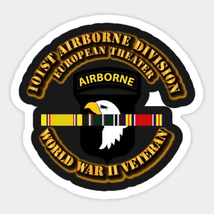 101st Airborne Division - Europe - WWII Sticker